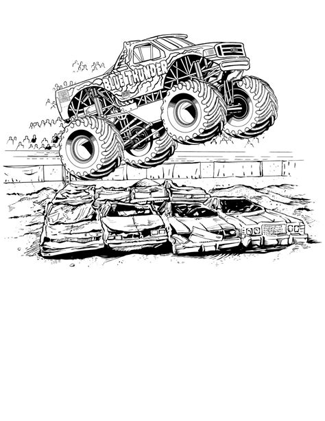 coloring pages monster trucks color info