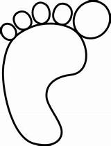 Foot Clip Hollow Clipart Clker Cliparts Alia Shared sketch template