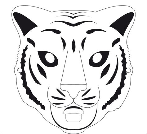 animal mask templates clipart
