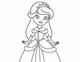 Princess Beauty Coloring Coloringcrew sketch template