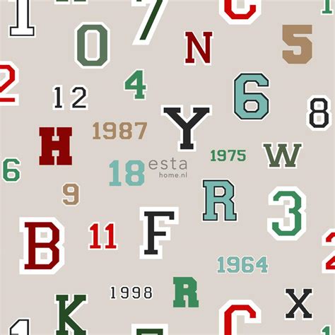 numbers letters wallpaper nz esta home artisan