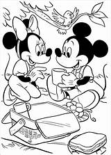 Mickey Minnie Coloring Pages Getdrawings sketch template
