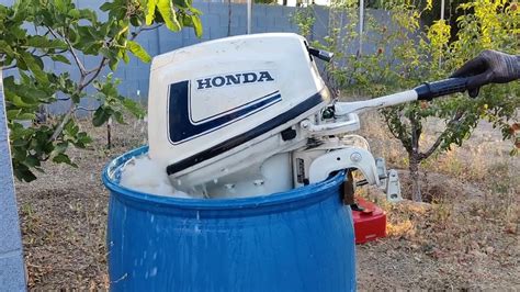hp honda  outboard motor test youtube