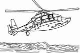 Helicopter Pages Coloring Rescue Sea Chinook People Saving Template sketch template