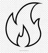 Flame Fire Drawing Clipart Outline Flames Transparent Fogo Desenho Clip Tattoo Desenhos sketch template