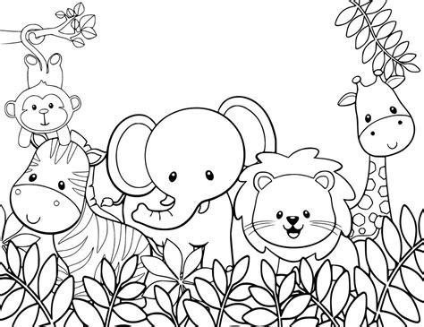 baby animal coloring pages  kids   worksheets zoo coloring