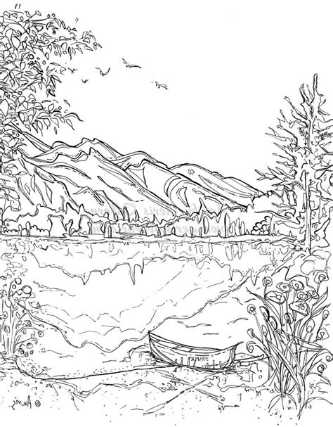 landscaping coloring pages coloring landscape nature colouring