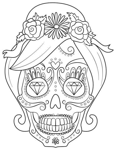 simple skull coloring pages  popular moon coloring pages