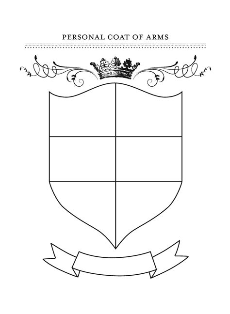 blank coat  arms template png images collection
