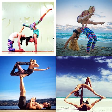 partner yoga photos on instagram popsugar fitness
