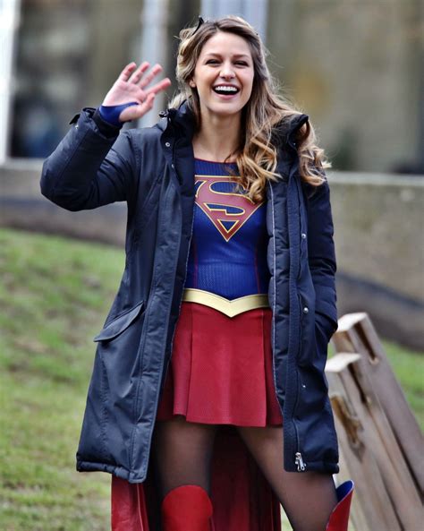 Melissa Benoist Filming Supergirl In Vancouver 2 24 2017