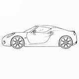 Roadster Coloring Pages sketch template