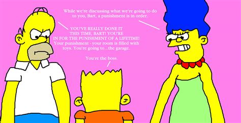 Bart Simpson S Going To The Garage For Punishment By