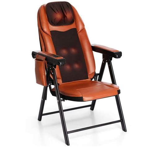folding shiatsu massage chair  heat  neck  shoulder