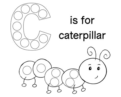 caterpillar worksheets  preschool