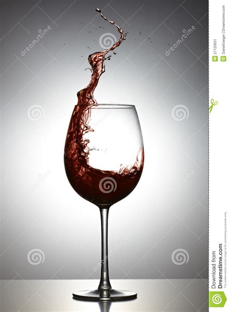 Red Wine Glass Splash Stock Image Image Of Liquid Splashing 27120631