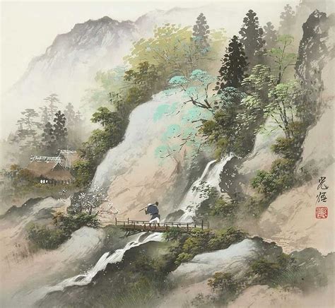 japanese landscape painting images  pinterest japanese