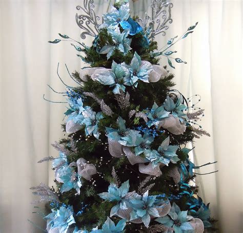 seasontry turquoise  silver christmas tree