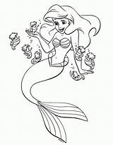 Sereia Pequena Colorir Princesa Princesas Imagens Horse Sirene Sirenita Flounder Colouring sketch template