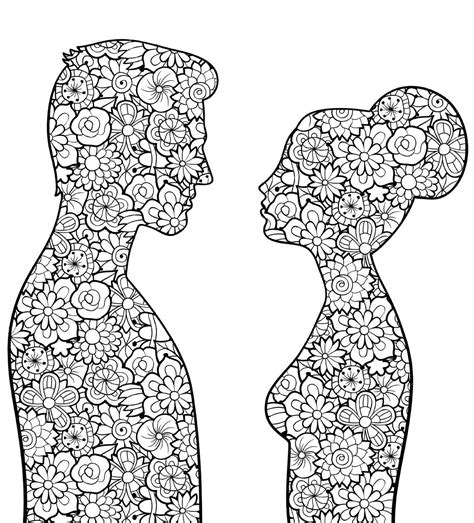 man   woman coloring pages