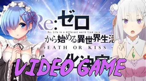 Re Zero Game Death Or Kiss Announced Youtube