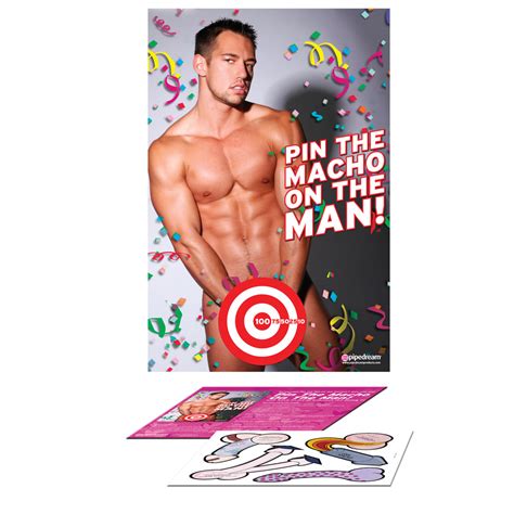 Bachelorette Party Favors Pin The Macho On The Man Life