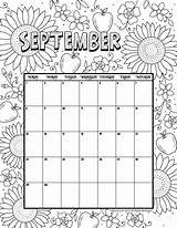 Calendar Coloring Printable September Kids Pages Sep 2021 Colouring Blank Template Calender Activities Woojr Children Woo Jr Print Printables August sketch template
