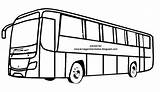 Mewarnai Sketsa Tayo Transportasi Kendaraan sketch template