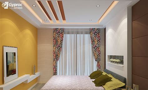 false ceiling designs  bedroom saint gobain gyproc india