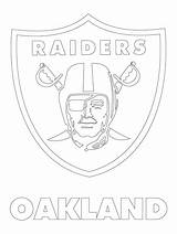 Raiders Coloring Logo Pages Outline Nfl Oakland Football Broncos Printable Drawing Template Color Logos Dodgers Redskins Team Sport Los Denver sketch template