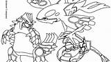 Coloring Pages Pokemon Groudon Kyogre Primal Mega Getcolorings Getdrawings Colorings Color sketch template