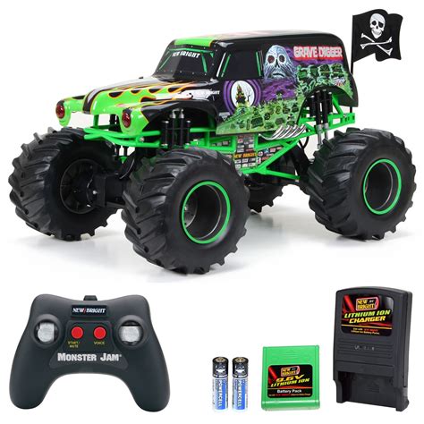 bright full function rc monster jam grave digger  scale
