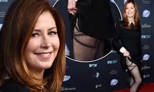 Dana Delany Flashes Her Stocking At Premiere Party For Fx