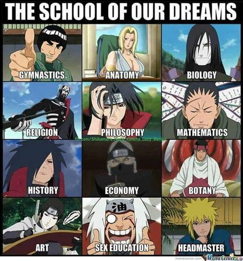 this would be nice but very weird i mean can you imagine having biology with orochimaru or