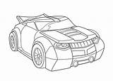 Coloring Rescue Pages Bots Car sketch template