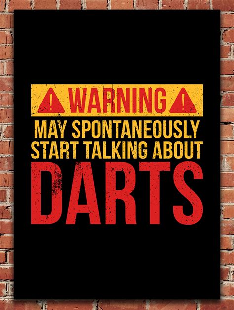 warning darts funny poster poster  posterworld displate funny posters funny quotes