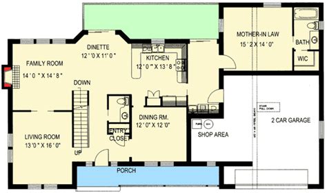 traditional home  mother  law suite modular home plans  law suite inlaw suite