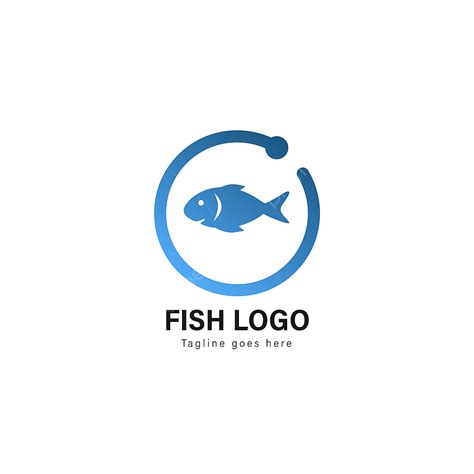 gambar desain logo ikan logo ikan  bingkai modern logo logo
