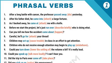 types  phrasal verbs  games walkthrough