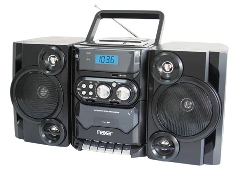 naxa npb portable mpcd player  amfm radio detachable speakers walmartcom