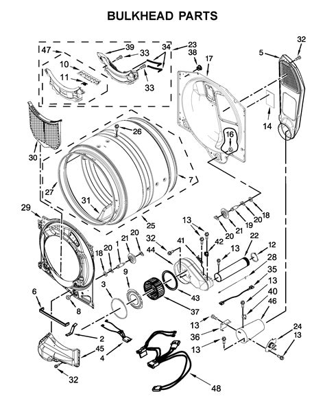 whirlpool wgdhebw dryer parts sears partsdirect