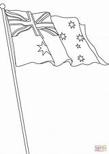 Flag Coloring Egypt Australia Australian Shark Pages Printable Drawing Getdrawings Getcolorings Color sketch template