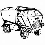 Coloring Pages Truck Army Military Vehicles Printable Drawing Getdrawings Getcolorings Color Print sketch template
