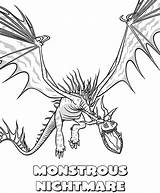 Monstrous Hookfang Coloringsky Getcolorings Croque Mou Dreamworks Hiccup sketch template