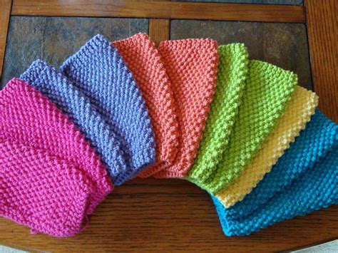 knit dishcloth patterns  beginners