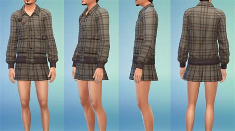sims   kit adds masculine skirts