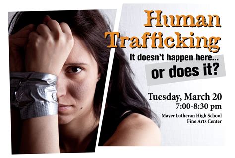 human trafficking awareness event mayer lutheran