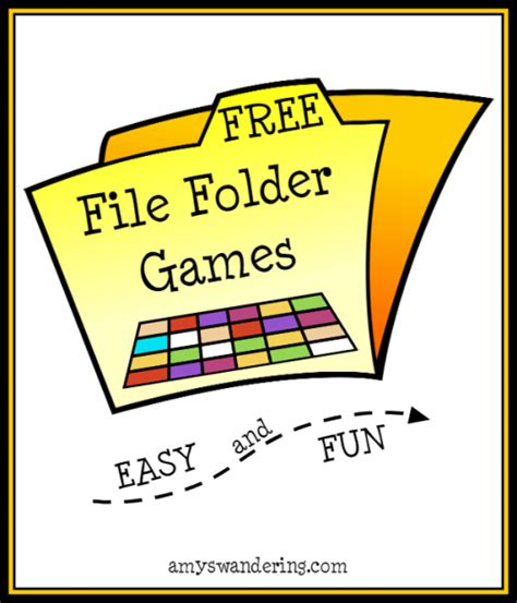 folder games  printable  printable templates