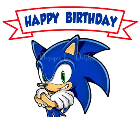 printable sonic  hedgehog birthday card