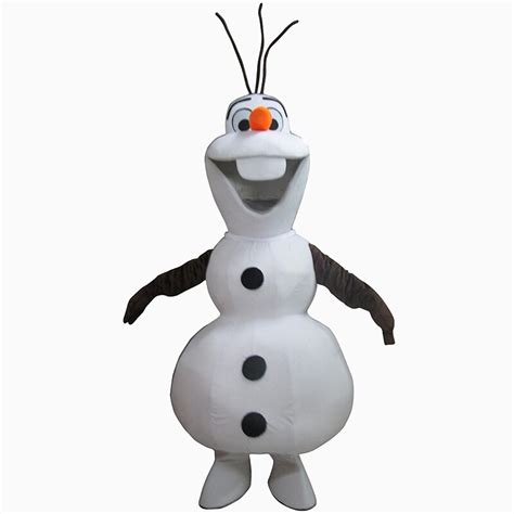 smiling olaf mascot costume cartoon character costume  shipping